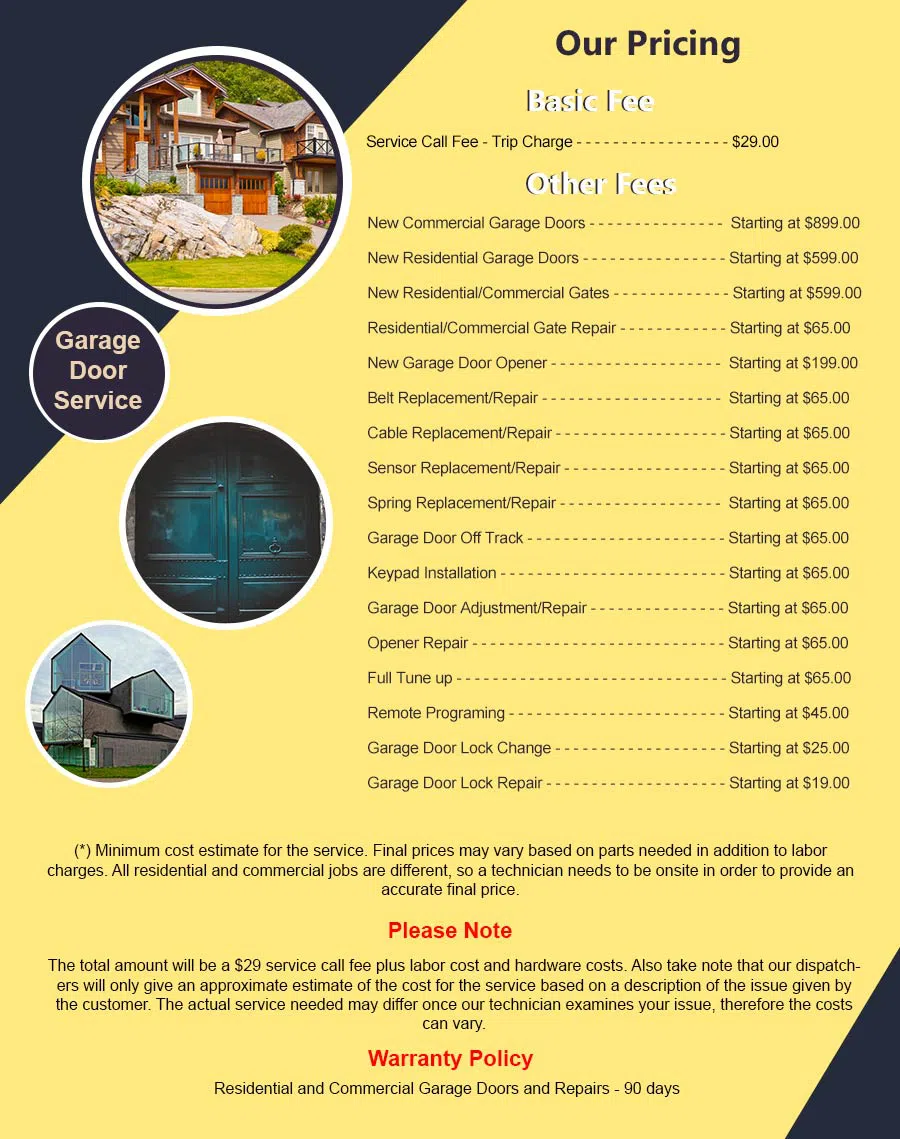 Elite Garage Door Service Mansfield, MA 508-927-5140 - pricelist6